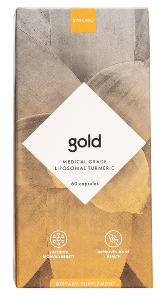 Gold | Medical Grade Liposomal Turmeric Curcumin Supplement | 60ct Capsules